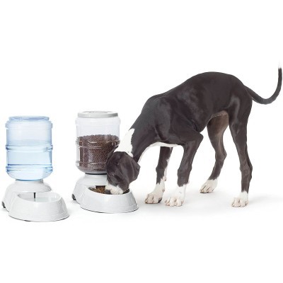 Amazon Basics Gravity Pet Food Feeder and Water Dispenser