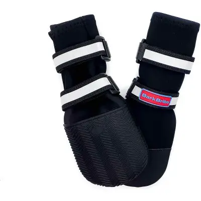 Neoprene Paw Protector Dog Boots with Reflective Straps