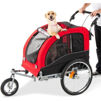 Best Choice Products 2-in-1 Pet Stroller and Trailer