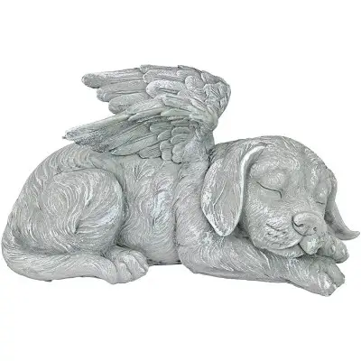 Design Toscano Dog Angel Pet Memorial Grave Marker