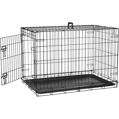 Double door crate for medium-sized dogs 