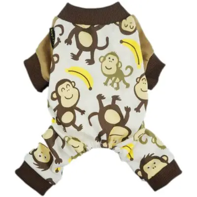 Fitwarm Soft Cotton Monkey Dog Pajamas