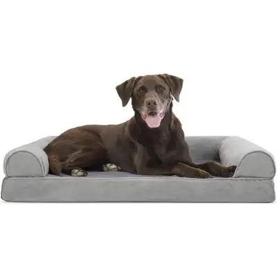 Furhaven Orthopedic Pet Bed With Bolsters