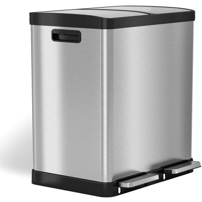 iTouchless 16 Gallon Dual Step Trash Can