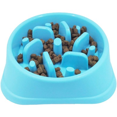 JASGOOD Dog Feeder Slow Eating Pet Bowl