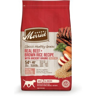 Merrick Classic Healthy Grains Real Beef + Brown Rice