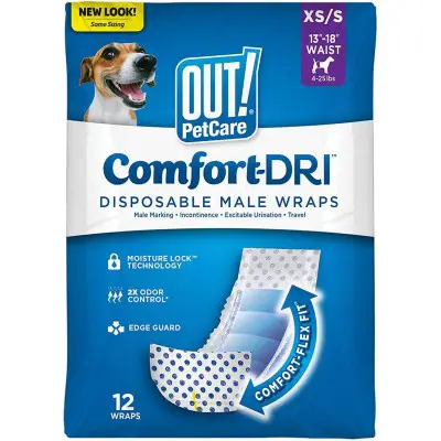 OUT! Disposable Male Dog Diapers
