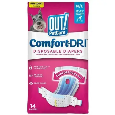 OUT! Pet Care Disposable Female Dog Diapers