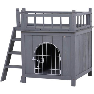 PawHut 2-Level Dog House