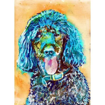 Poodle Wall Art Print by Oscar Jetson