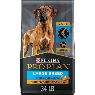Purina Pro Plan Adult Large Breed Shredded Blend Chicken & Rice Formula Dry Dog Food