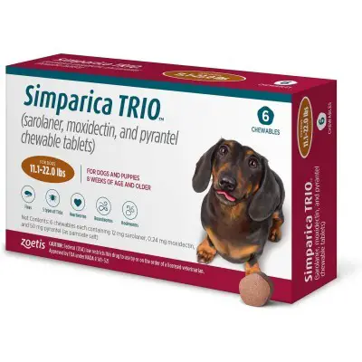 Simparica Trio 11,1 - 22 lbs