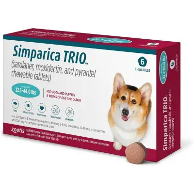 Simparica Trio 22,1 - 44 lbs