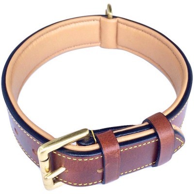 Soft Touch Collars - Luxury Real Leather Padded Dog Collar