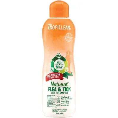 TropiClean Maximum Strength Natural Flea Shampoo