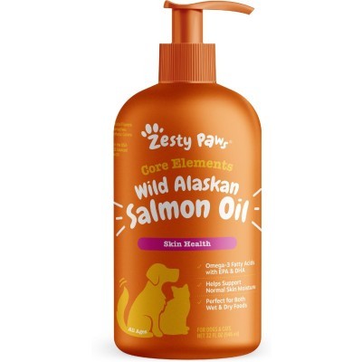 Zesty Paws Pure Salmon Oil Skin & Coat Support Dog & Cat Supplement