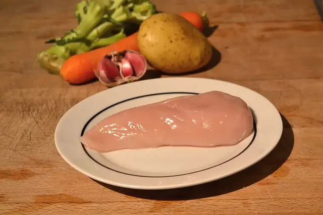 chicken breast on table