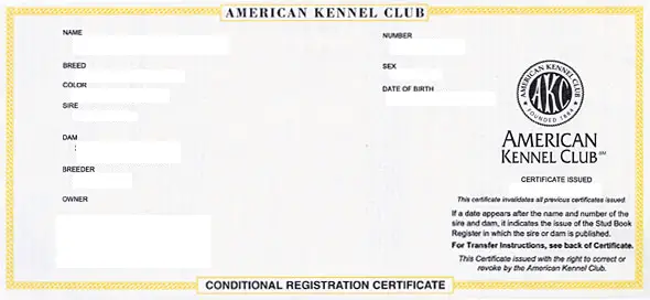 akc conditional_certificate