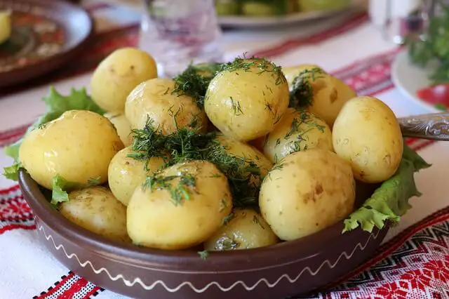 cooked potato