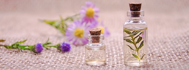 essential-oils on tables