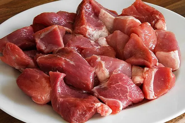 sliced pork