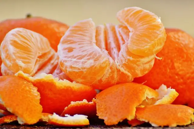 tangerine closeup